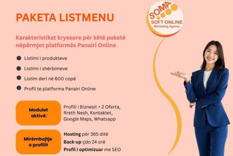 Paketa listmenu