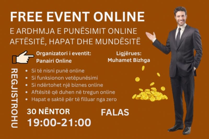 Event Online 100% FALAS, nga Panairi Online- E Ardhmja e Punësimit Onlin...